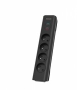 Philips Listwa antyprzepięciowa SPN7040BA/60 4 gniazda AC, 2m Czarna Philips