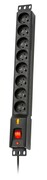 Lestar Listwa przeciwprzepięciowa LXARM 810, 3L, PDU, 5,0m, czarna Lestar