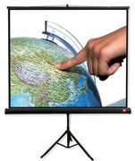 AVTek Ekran na statywie Tripod PRO 200 (1:1, 200x200cm, Matt White, czarne ramki) AVTek