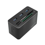 LogiLink Stacja dokująca USB3.2 8-portów, mini Czarna LogiLink