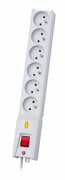 Lestar Listwa przeciwprzepięciowa LX 610, 1L, 5,0m, szara Lestar