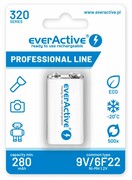 everActive Akumulator 6F22/9V Ni-MH 320 mAh 1 szt. ready to use everActive