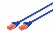 Digitus Patch cord U/UTP kat.6 PVC 2m Niebieski Digitus