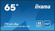 IIYAMA Monitor 65 cali LH6541UHS-B1AG VA,4K,24/7,LAN,USB,HDMI,500cd/m2, Haze(25%),2x10W,Pion/Poziom IIYAMA
