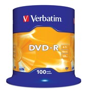 Verbatim DVD-R 16x 4.7GB 100 CB 43549 Verbatim