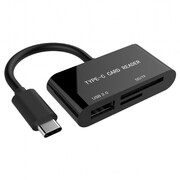 Gembird Czytnik kart na USB-C SDXC/combo/czarny Gembird