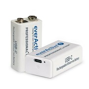 everActive Akumulator 6F22/9V Li-ion 550 mAh USB-C everActive