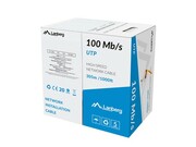 Lanberg Kabel LAN UTP 100Mb/s 305m drut cca pomarańczowy Lanberg