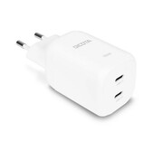 DICOTA Ładowarka GaN 100W 2xUSB-C + kabel USB-C 1.5m biała DICOTA
