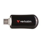 Verbatim Pendrive Plectra 64GB USB-C 100MB/s 30224 czarny Verbatim