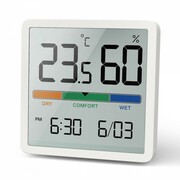GreenBlue Termometr / higormetr stacja pogody z funkcją zegara i daty GB380 GreenBlue