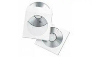 Koperty z okienkiem na płyty CD/DVD FELLOWES - białe, 50 szt. (90690)