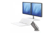 Stanowisko do pracy Fellowes Sit-Stand LOTUS™ RT na 2 monitory (białe) (8081801)