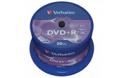 Płyty VERBATIM DVD+R 16x - 50-pack (43550)