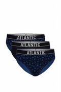 Atlantic 151 3-pak nie/gra/nie slipy męskie Atlantic