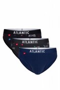 Atlantic 094/03 3-pak grf/nie/gra slipy męskie Atlantic