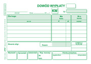 Dowód wypłaty KW A6 Drukarnia Internetowa Druczki.eu