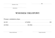 Wniosek urlopowy A6 Drukarnia Internetowa Druczki.eu