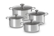 Le Creuset - 3-ply Plus Zestaw 4 szt. Naczyń do Gotowania Stal Nierdzewna Zapłać później z PayPo Le Creuset