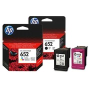 Tusze Oryginalne HP 652 BK + 652 C (F6V25AE, F6V24AE) (komplet) - DARMOWA DOSTAWA w 24h
