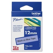 Taśma Oryginalna Brother TZe-531 (TZe-531) (Niebieski) (12 mm, 8 m, Niebieska) - DARMOWA DOSTAWA w 24h