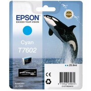 Epson tusz T7602 UltraChrome HD (cyan) - zdjęcie 1