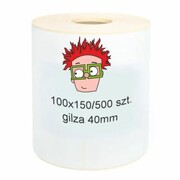Etykiety Zamienniki 100x150 mm do Zebra (DT-EZ-100x150) (Biały) (500 szt.) - DARMOWA DOSTAWA w 24h