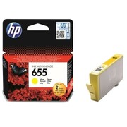 HP Tusz Żółty HP655 CZ112AE - zdjęcie 5