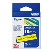 Taśma Oryginalna Brother TZe-641 (TZe-641) (Żółty) (18 mm, 8 m, Żółta) - DARMOWA DOSTAWA w 24h