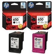 Tusze Oryginalne HP 650 BK + 650 C (CZ101AE, CZ102AE) (komplet) - DARMOWA DOSTAWA w 24h