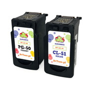 Tusze Zamienniki PG-50 + CL-51 do Canon (DT-AC-50+51/K) (komplet) - DARMOWA DOSTAWA w 24h