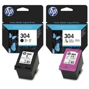 Tusze Oryginalne HP 304 BK + 304 C (3JB05AE) (komplet) - DARMOWA DOSTAWA w 24h