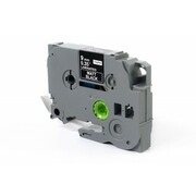 Taśma Zamiennik TZe-MQ325 do Brother (TZe-MQ325) (Czarny matowy) (9 mm, 8 m, Czarna matowa, Biały) - DARMOWA DOSTAWA w 24h