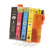 Tusze Zamienniki 655 CMYK do HP (DT-AH-655/K) (komplet) - DARMOWA DOSTAWA w 24h