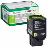 Toner Oryginalny Lexmark C242X Y (C242XY0) (Żółty) - DARMOWA DOSTAWA w 24h
