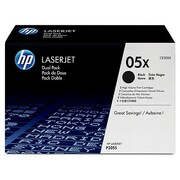 HP Toner CE505XD, Zestaw 2xBk, 2xCE505X