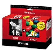 Zestaw tuszy Lexmark 16 + 26 Black Kolor 80D2126 Lexmark