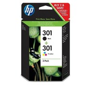 HP Tusz HP301 HP301 N9J72AE, Zestaw Bk+Kolor - zdjęcie 2