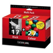Zestaw tuszy Lexmark 17 + 27 Black Kolor 80D2952 Lexmark