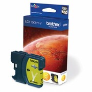 Tusz BROTHER LC1100HYY Żółty - zdjęcie 1