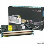 Toner Lexmark C5240YH, zółty (yellow), C524, 5000 stron - zdjęcie 1