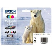Epson tusz C13T26364010 (cyan, yellow, magenta, black)