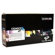 Toner Lexmark C534x, niebieski, C5340CX, 7000s, return