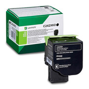 Oryginalny toner Lexmark C2425 C2535 MC2425 MC2535 MC2640 Czarny (C242XK0) [6k] Lexmark
