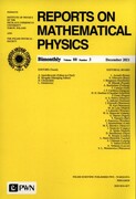 00344877 Report On Mathematical Physics 88/3 Wydawnictwo Naukowe PWN