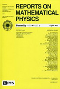 Reports on Mathematical Physics 80/1 2017 Kraj , Wydawnictwo Naukowe PWN