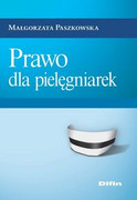 9788380854673 Prawo dla pielęgniarek Paszkowska Małgorzata Difin