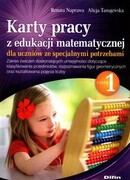 9788380859036 Karty pracy z edukacji matematycznej dla uczniów ze specjalnymi potrzebami. Część 1 Naprawa Renata, Tanajewska Alicja Difin