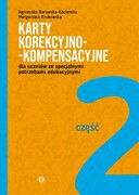 9788383094137 Karty korekcyjno-kompensacyjne Część 2 dla uczniów ze specjalnymi potrzebami edukacyjnymi Borowska-Kociemba Agnieszka, Krukowska Małgorzata Harmonia