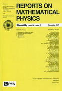 Reports on Mathematical Physics 80/3 2017 Kraj Wydawnictwo Naukowe PWN